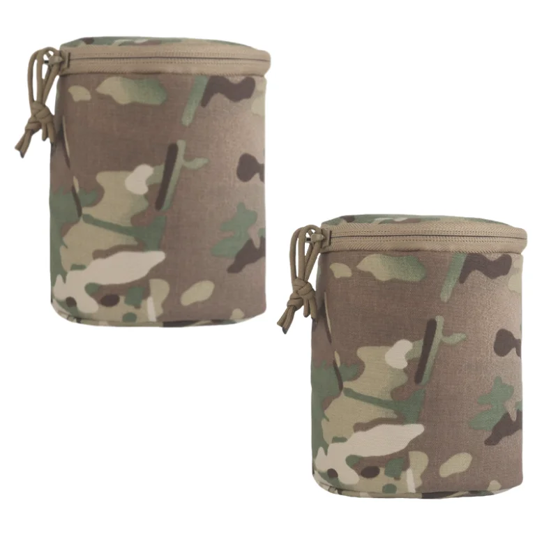 Bolsa para gafas de visión nocturna Binocular para acampar al aire libre, bolsa de almacenamiento acolchada suave, cinta Molle para cintura, bolsa de almacenamiento a prueba de polvo