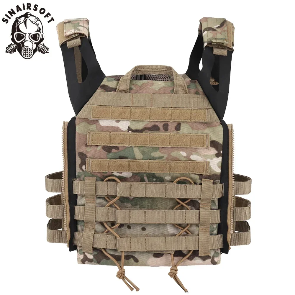 SINAIRSOFT-chaleco táctico JPC 2,0, portador de placa Jumpable, ligero, para caza, combate, con cremallera, Molle, Airsoft, Paintball - imagen 2