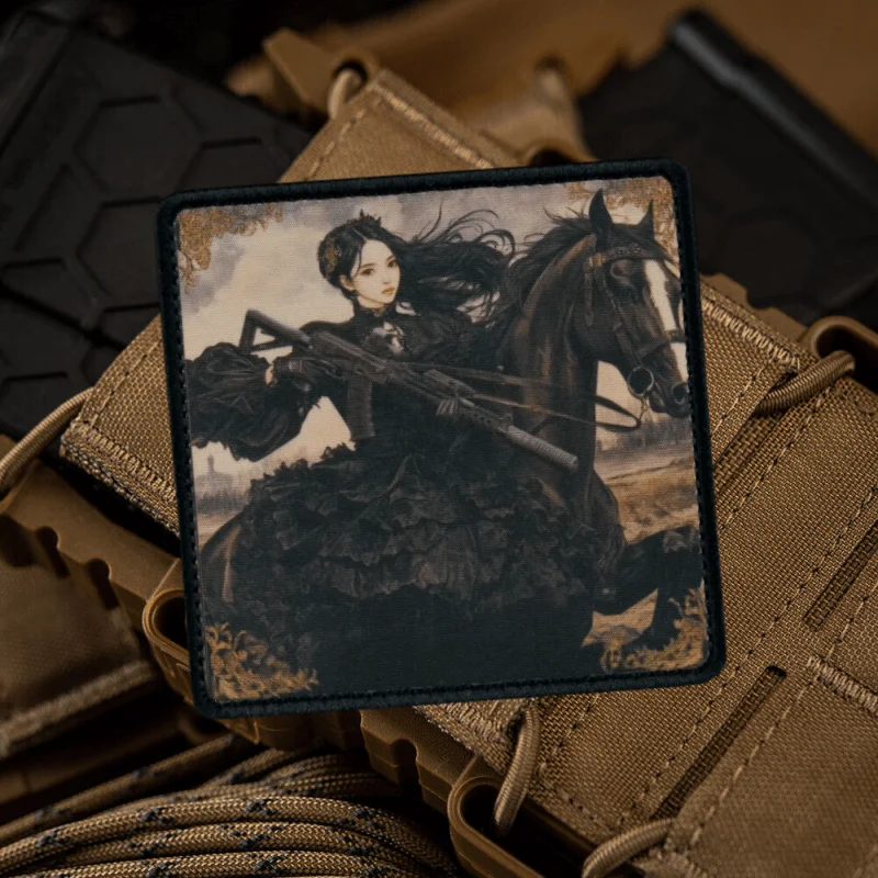 Parche "Banzai" para niñas, parches de gancho y bucle impresos divertidos para ropa, insignia de moral militar, brazalete, pegatinas para mochila - imagen 5