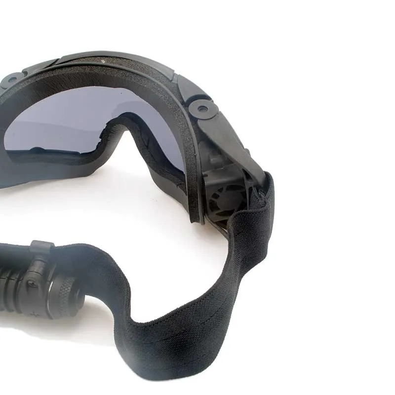 Versión del ventilador del refrigerador Gafas de protección tácticas FMA al aire libre negras Gafas balísticas SI - imagen 4