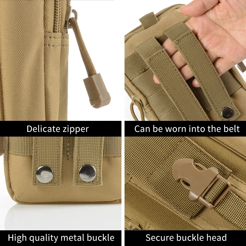 Kit de herramientas de supervivencia al aire libre, bolsa militar, paquete Oxford con múltiples bolsillos, riñonera militar, equipo de Camping, bolsa de senderismo, mochila - imagen 5