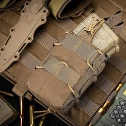 Portacargadores táctico MOLLE doble rifle AR15 M4 - Cinturón
