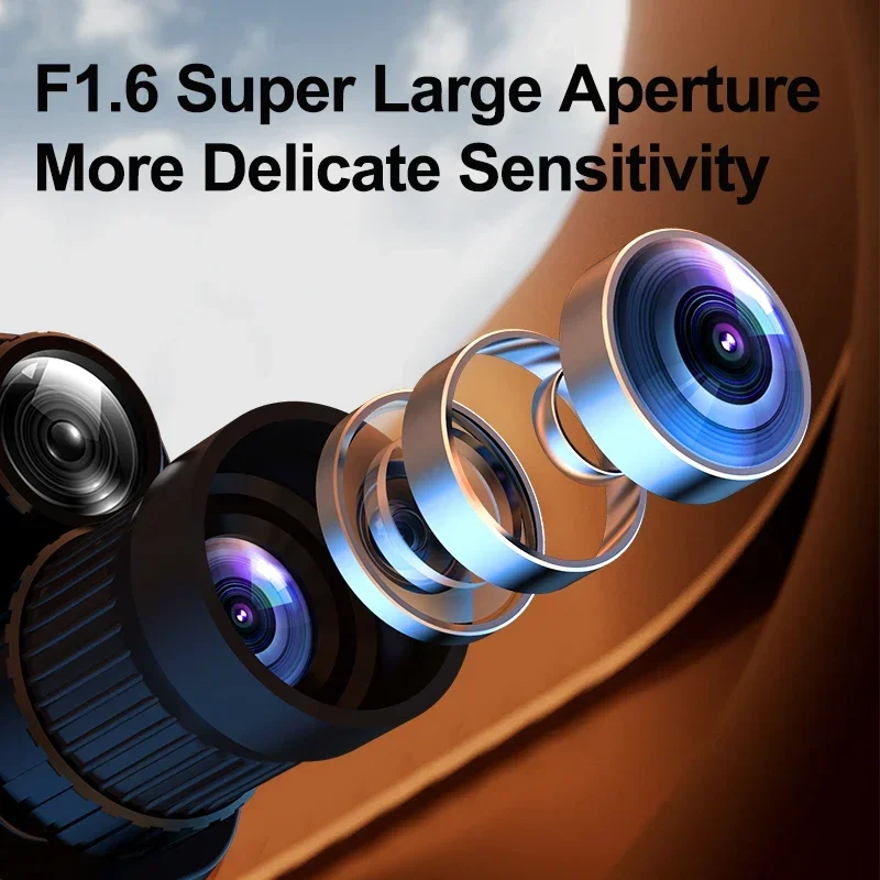 Monocular de visión nocturna con Zoom 16X, con batería recargable de 2000mAh, correa para la muñeca, telescopio infrarrojo de mano para caza - imagen 5