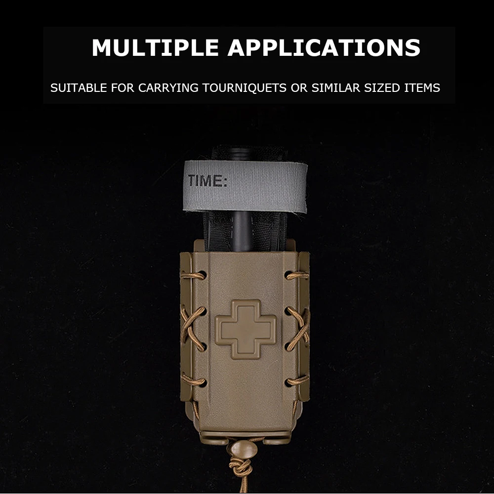 Estuche de torniquete táctico de liberación rápida con torniquete de combate de una sola mano Molle estuche de almacenamiento para herramientas de emergencia médica - imagen 5
