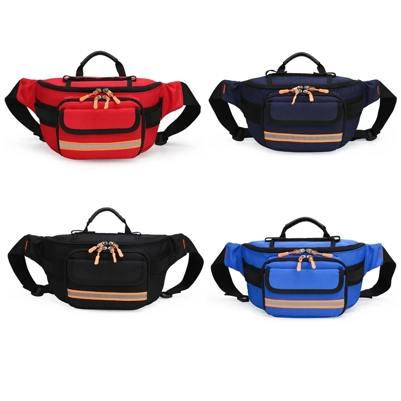 Riñonera de rescate vacía, bolsa de primeros auxilios para acampar, viajes, almacenamiento médico, organizador médico, supervivencia de emergencia al aire libre, correr - imagen 5