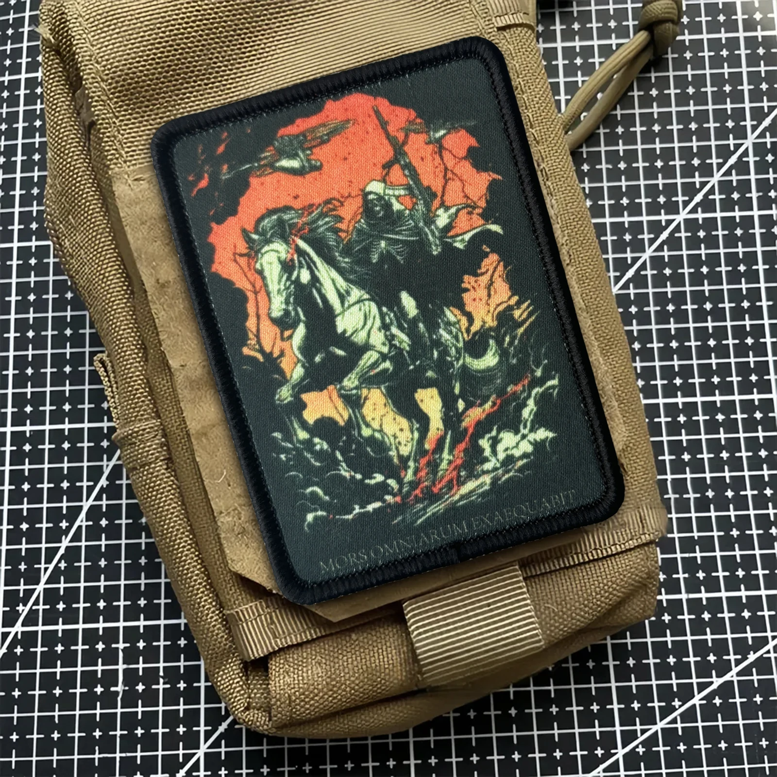 La muerte equivale todos los parches tácticos de calavera parche de gancho y bucle Meme insignia de moral del ejército militar pegatinas para mochila - imagen 3