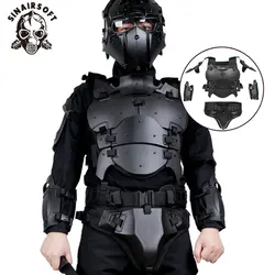 Traje armadura táctica ajustable protección pecho para caza paintball