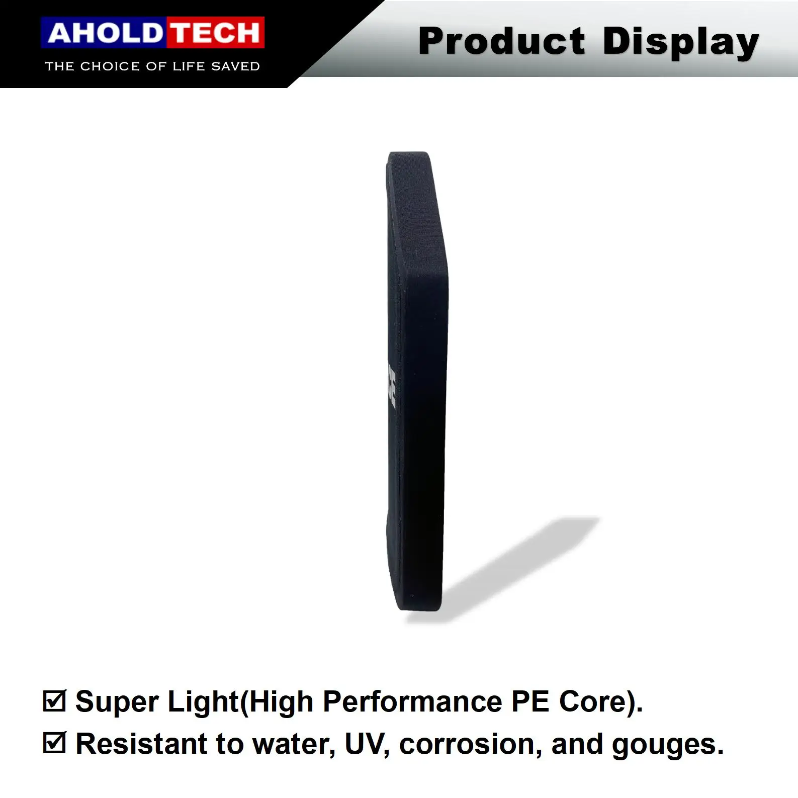 Placa de armadura dura NIJ IV, 63,30 7,62 x M2, Piercing SiC + PE, chaleco balístico a prueba de balas, 10X12, corte SAPI de curva única, Independiente - imagen 4