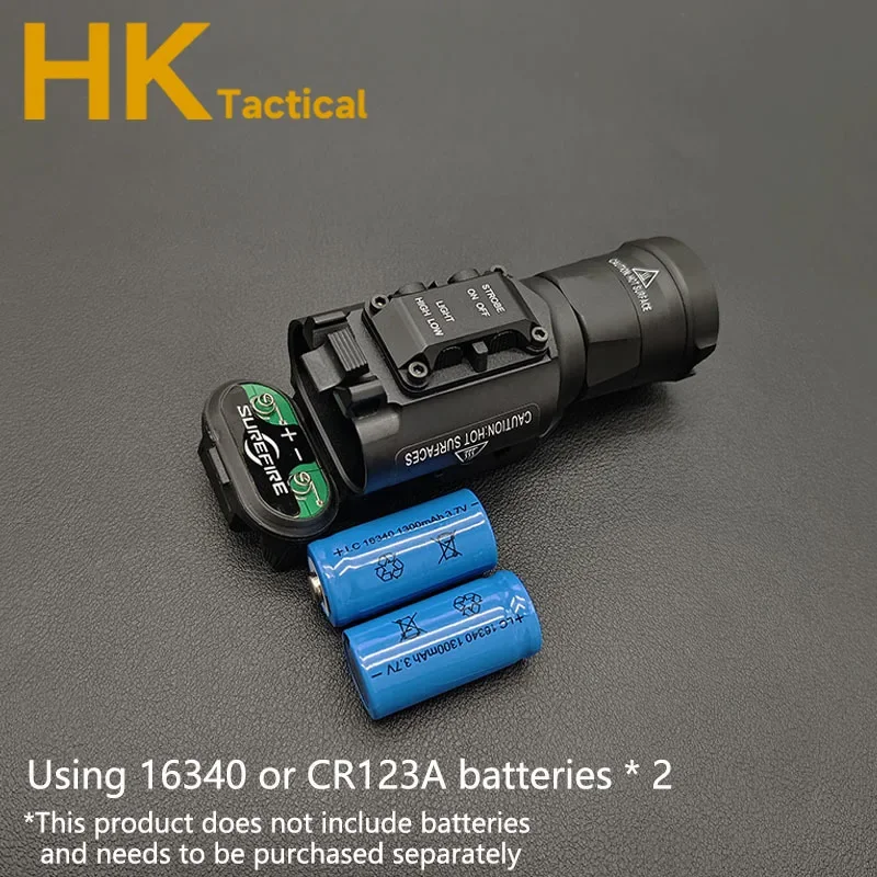 Surefir-linterna táctica de Metal XH35 X300 X300U Ultra X300V, luz LED estroboscópica para riel de 20mm, accesorio de pistola para arma Airsoft - imagen 5