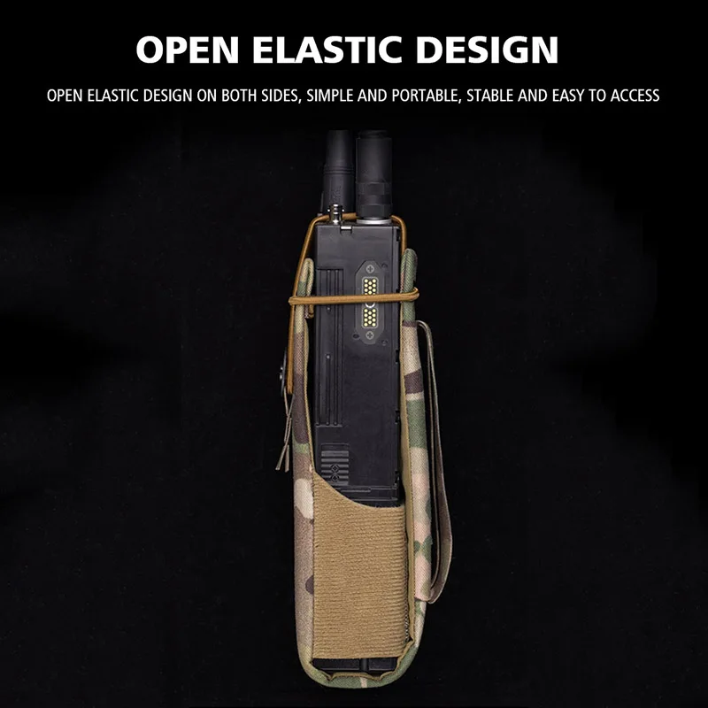 Bolsa de Radio Universal estilo F MPU5 PRC, bolsas tácticas para Walkie Talkie, soporte para bolsa Molle de cintura, bolsa de transporte portátil para interfono - imagen 5