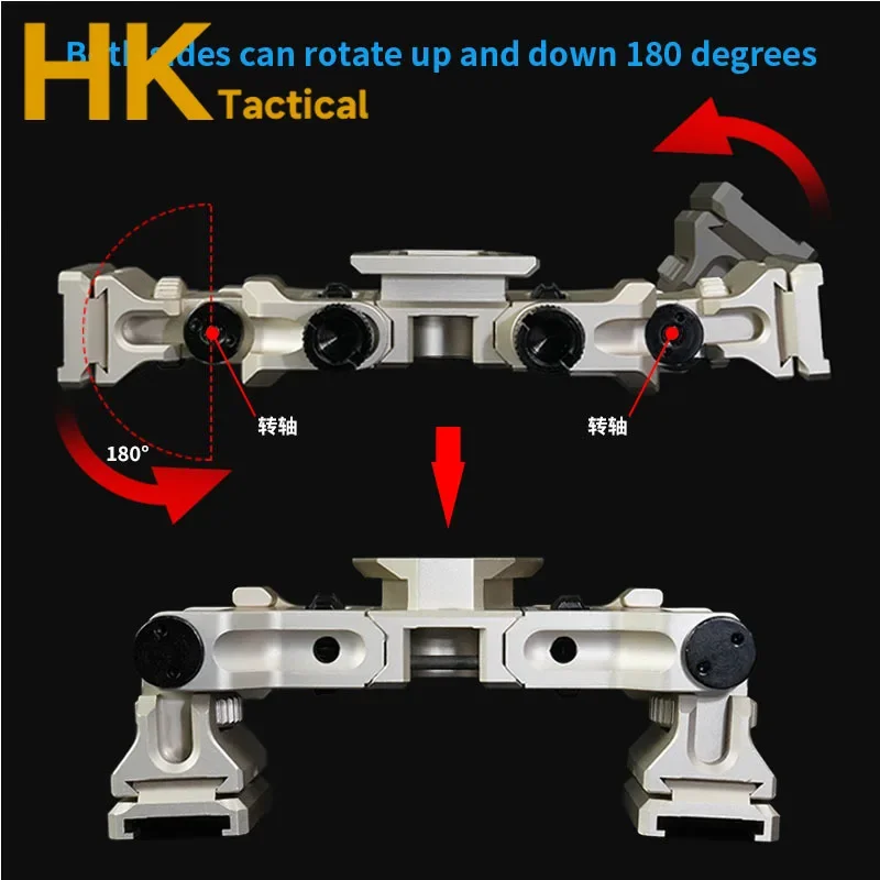 Casco táctico MUM-14 NVG Mount SM-5 sistema de puente Binocular de Metal soporte para casco para gafas de visión nocturna L4G24 soporte Modular - imagen 5
