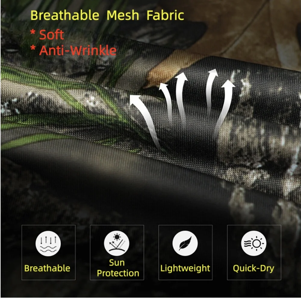 TacticalPro Base Layer Woodland Transpirable Manga Larga Caza - imagen 5