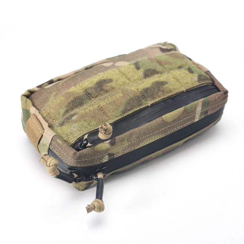 Bolsa de herramientas Horizontal, chaleco táctico, caza al aire libre, Camping, pecho, bolsas funcionales colgantes