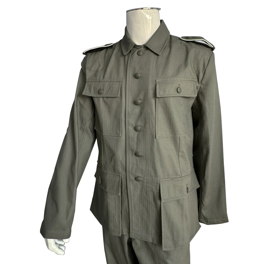 Chaqueta y pantalones de uniforme alemán de la Segunda Guerra Mundial, chaqueta de vestir alemana Vintage para hombre, pantalones, uniforme táctico - imagen 4