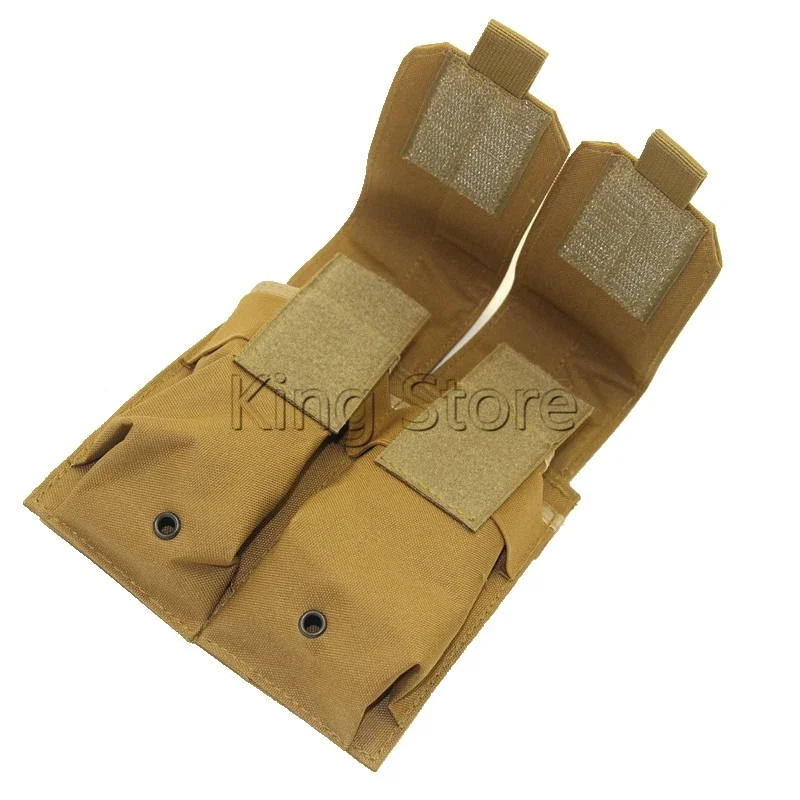 MOLLE doble Rifle revista Mag cartucho bolsa portador caza táctico revistero AR 15 M 4 16 Accesorios - imagen 5