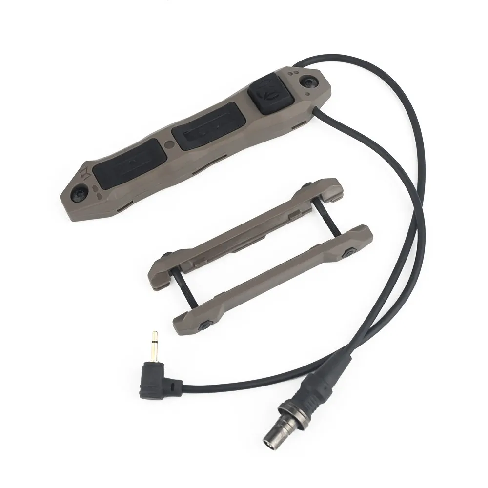 WADSN táctico M300 M600 M600C explorador caza arma linterna accesorio doble función interruptor de presión ajuste Keymod m-lok Rail - imagen 4