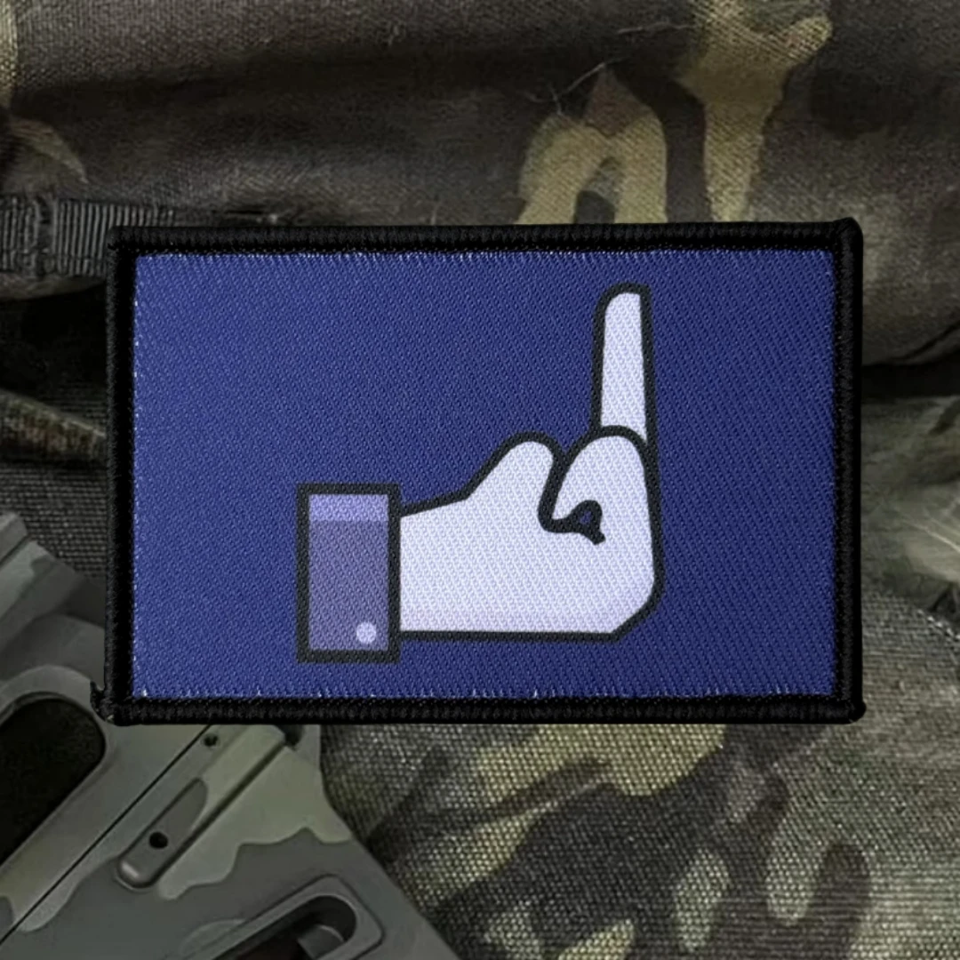 Parche militar táctico del ejército moral, "Deslike Middle Finger", material impreso, adecuado para chalecos, chaquetas, mochilas, etc. - imagen 4