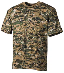 Camiseta táctica camuflaje manga corta ripstop