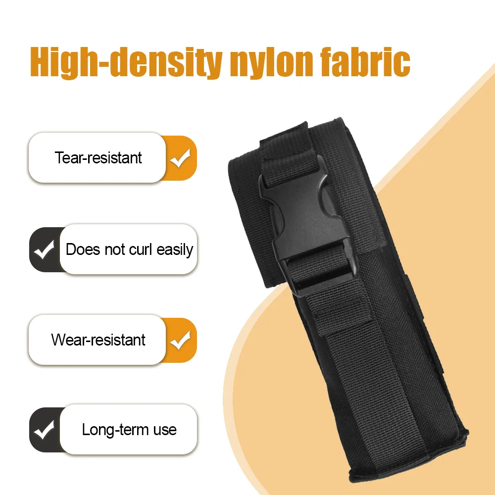 Estuche para linterna táctica, bolsa para cinturón, funda para linterna Molle, funda para linterna, soporte para linterna, riñonera, organizador EDC - imagen 5