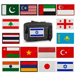 Parche PVC bandera asiática 3D para equipamiento táctico
