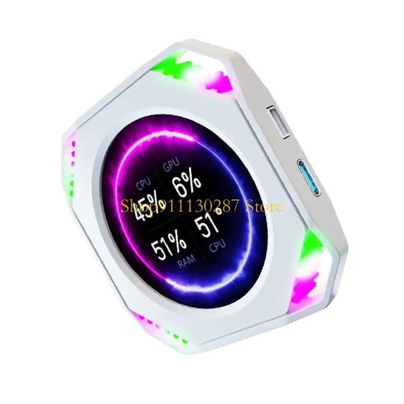 Pantalla redonda J1HC IPS, monitores PC, pantalla 2,1 pulgadas, sistemas Real, fuente alimentación USB - imagen 2