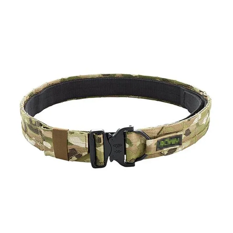 Nuevo Cinturón táctico Molle de 38CM y 1,5 pulgadas de ancho, cinturón de doble capa para caza CS para exteriores - imagen 2