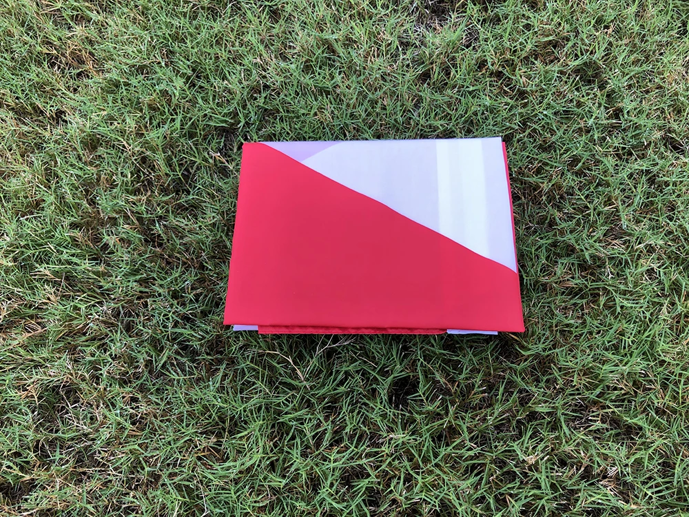 Bandera del barco de buceo con bandera de esquí, 90x150cm, poliéster, colgante, signo internacional, bandera flotante Universal para barco de buceo con ojales - imagen 2