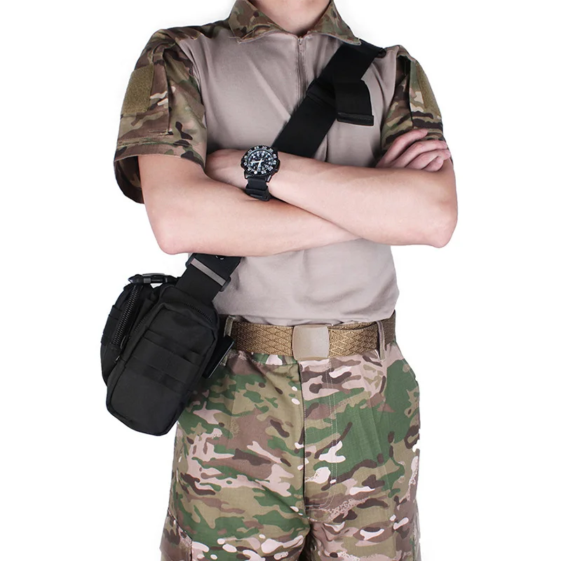 Riñonera de cintura para hombre, bandolera cruzada impermeable para senderismo, escalada al aire libre, pesca, Camping - imagen 4