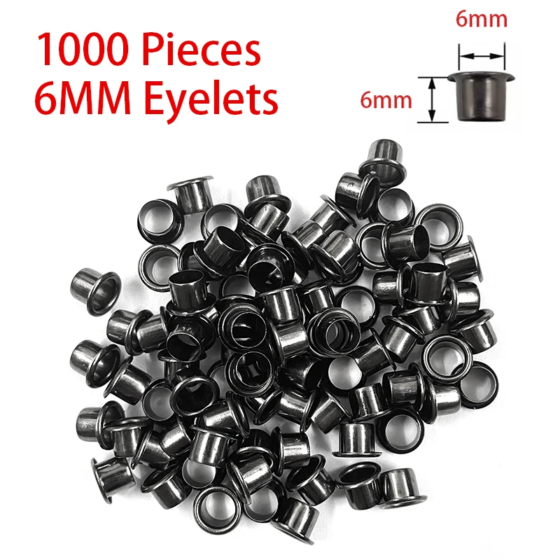 1000 pcs 6mm Eyelets