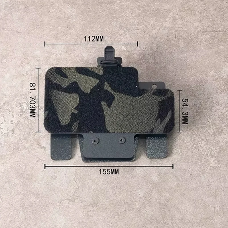 Chaleco táctico MOLLE, soporte de navegación para teléfono en el pecho, placa de montaje 1,0 kydex/Tegris para todo tipo de deportes airsoft, etc. - imagen 2