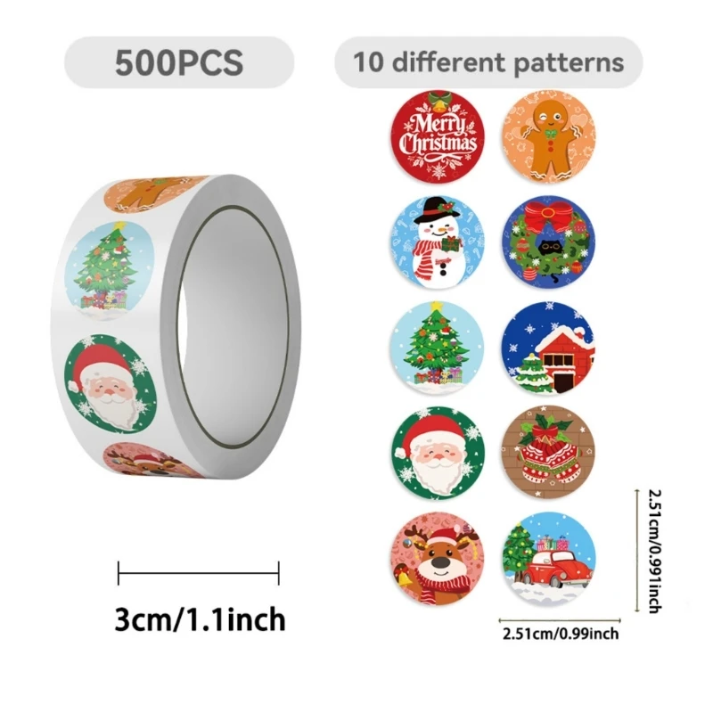 Pegatinas navideñas para decoración tabletas, calcomanías navideñas PVC, suministros para manualidades DIY, adhesivo arte - imagen 3