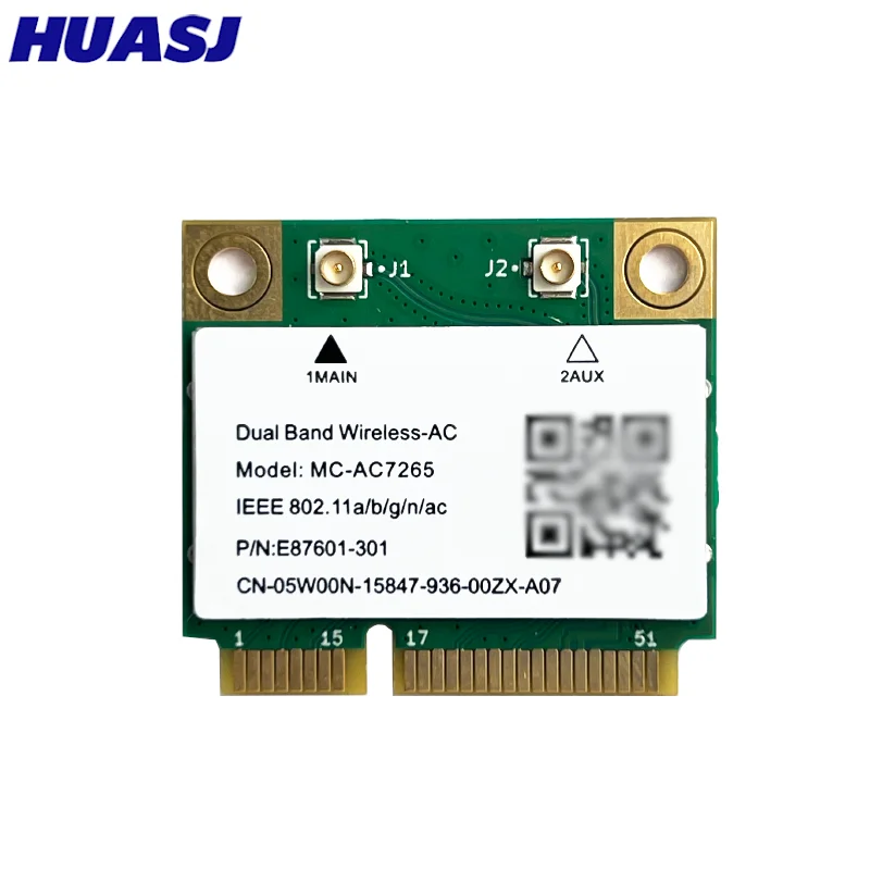 Tarjeta de red inalámbrica MC-AC7265 7265 802.11ac 2,4G 5Ghz 1200Mbps Bluetooth 4,2 Mini tarjeta Wifi PCI-E para ordenador portátil 7260HMW - imagen 5