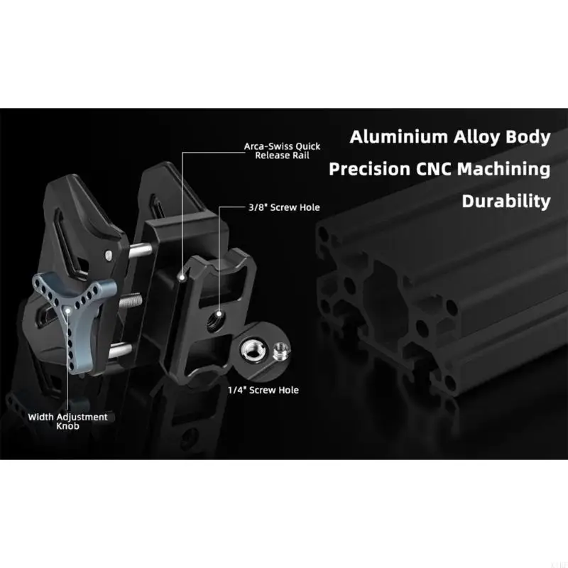 Montaje trípode abrazadera aleación aluminio liviano para compatibilidad con múltiples dispositivos y fotografía - imagen 5