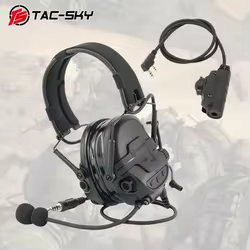 Radio táctica TAC-SKY TAC700 con auriculares, reducción ruido