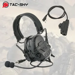 Radio táctica TAC-SKY TAC700 con auriculares, reducción ruido