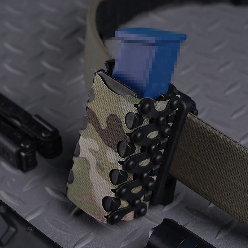 Bolsa magnética adaptable multifuncional para pistola táctica, revista elástica Airsoft de caza de 9mm para chaleco, portador de placa, cinturones Molle, equipo - imagen 3