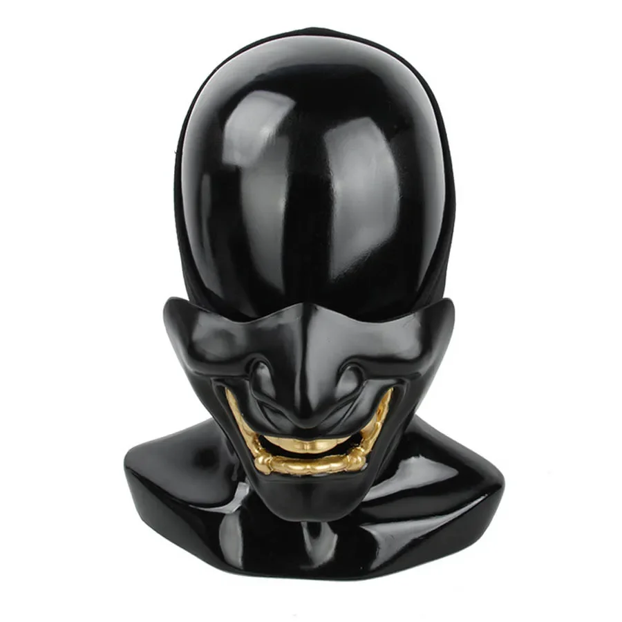 Nuevo Deportes TMC2863 CS Prajna cubierta negra de media cara para Cosplay