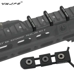 VULPO CNC II anodizado M-LOK cubierta de riel sistema de guía de cables gestión de cables o guía de alambre Picatinny de 20mm fijación de cables de guardamanos
