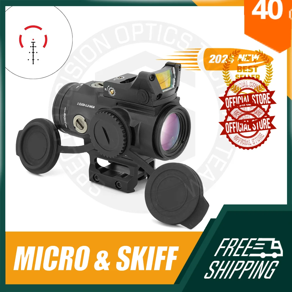 Mira telescópica de punto rojo G Optics GEN II 5X, retícula FMC