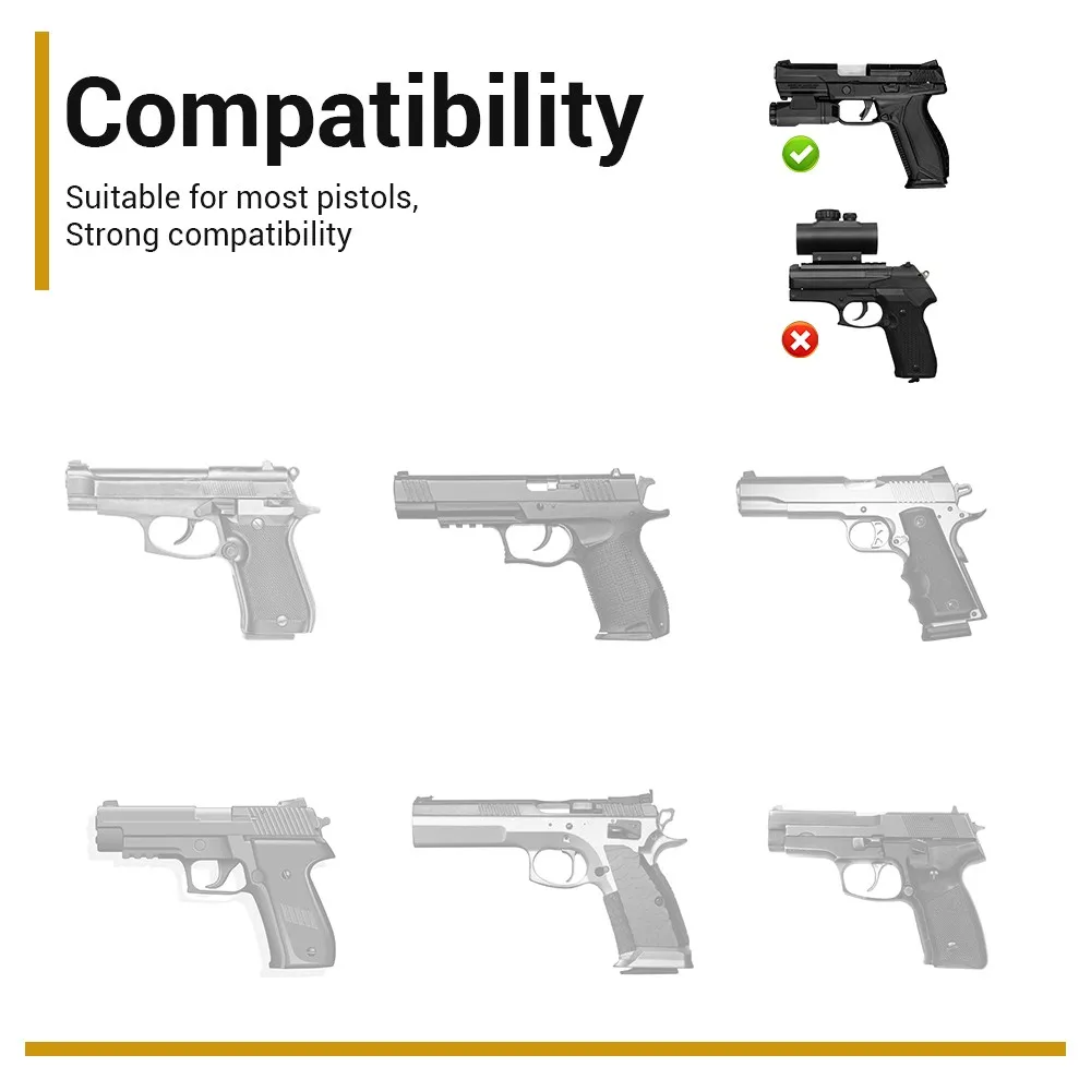 Funda de pistola Universal para transporte oculto, funda de pistola, almacenamiento de pistola Glock, soporte de transporte oculto con gancho y bucle - imagen 4