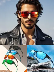 2025 nuevas gafas de sol polarizadas para hombres y mujeres, gafas para conducir al aire libre, gafas para senderismo, ciclismo, pesca, gafas de sol antideslumbrantes con protección UV400