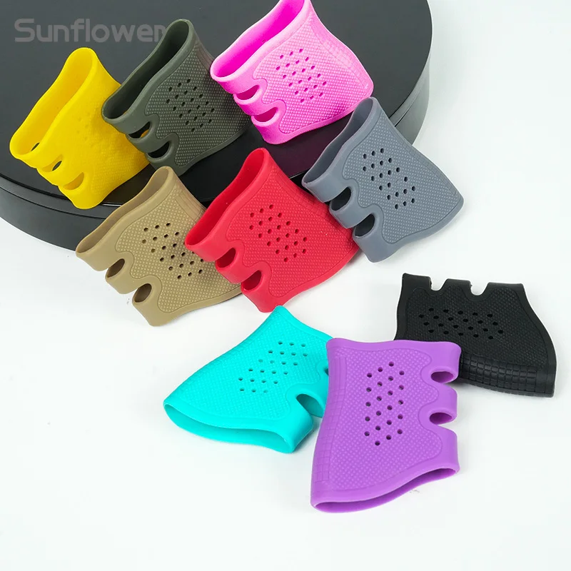 Funda de goma con agarre para pistola de caza táctica, 2 uds., adecuada para G17 G19 G22 G1911 HK416, equipo Universal, accesorios modulares, 2 uds. - imagen 2