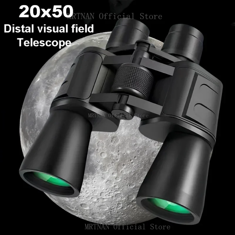 Binoculares potentes de largo alcance 20x50, Zoom HD BAK4-Prism, telescopio profesional de gran aumento para turismo de caza - imagen 4