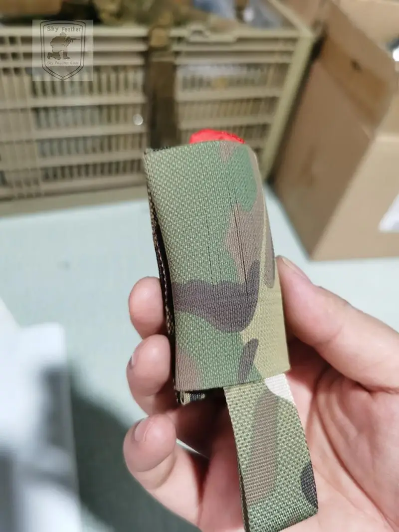 Bandera de golpe de camuflaje todoterreno táctico Airsoft de Paintball, liberación rápida, se mata en la tira indicadora de acción, montaje Molle - imagen 5