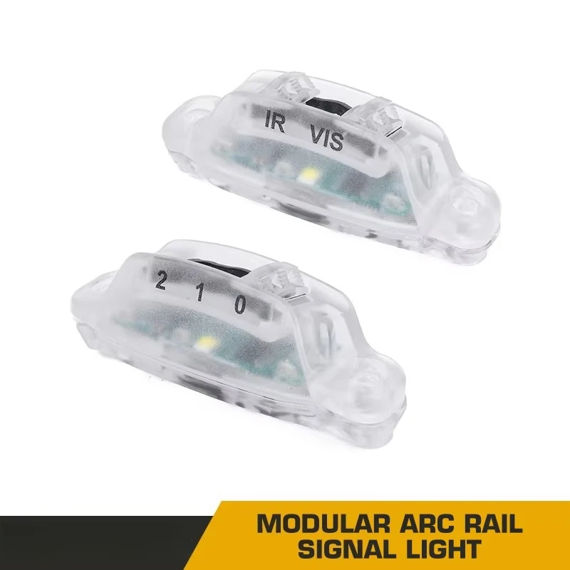 Luz de señal de riel de arco Modular táctica, lámpara Ir/blanca para exteriores, caza, Camping, supervivencia, seguridad, casco Airsoft, luz estroboscópica