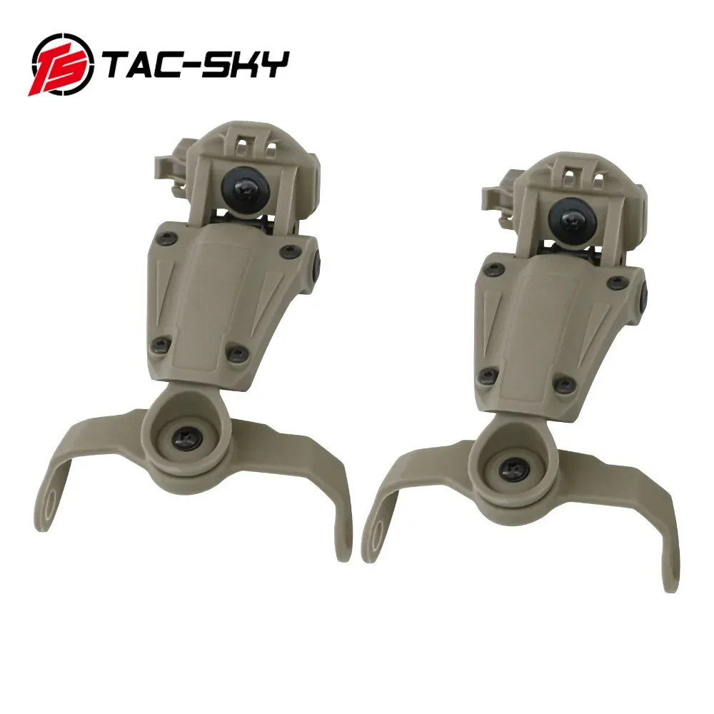 TS TAC-SKY Nuevo y Mejorado 360 °   Adaptador de montaje en riel para casco de arco giratorio, compatible con auriculares tácticos Howard Shooting - imagen 5