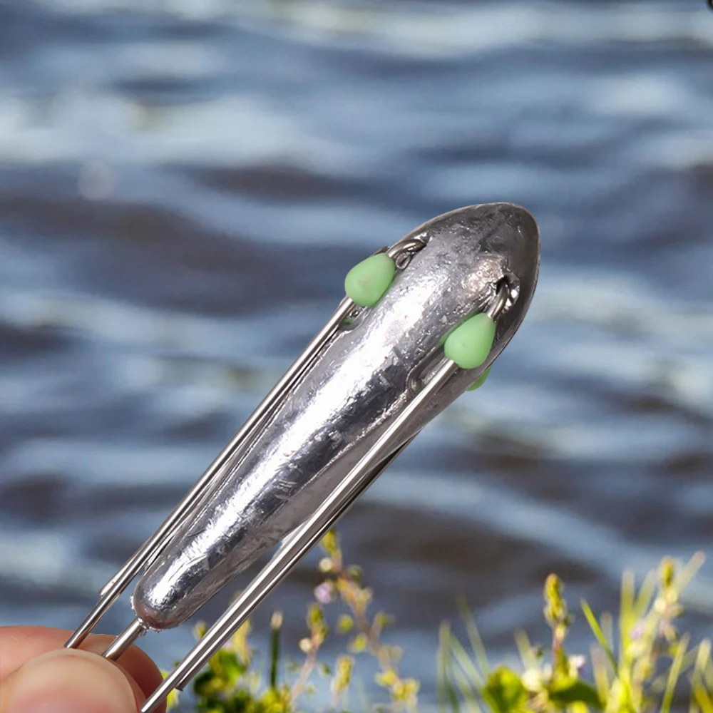 Plomo de pesca de 50-150g, pesas de cola larga, plomo de fundición para Surf, conector de gancho para aparejos de pesca con señuelo - imagen 4