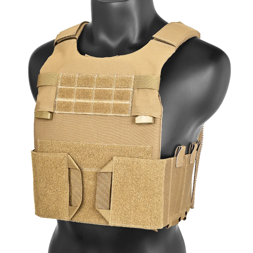 LV119 portaplacas táctico Overt, faja elástica, hebilla QD, bolsa de placa delantera y trasera, conjunto completo de chaleco de caza mediano - imagen 2