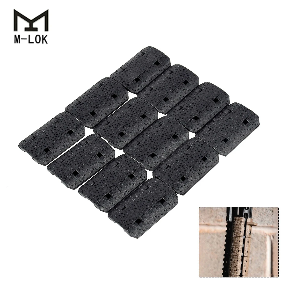 Kit de cubierta de riel táctico M-LOK Keymod, armas de Rifle Airsoft, Protector de tope de mano BCM MLOK Picatinny, pistola de caza AR15 - imagen 5