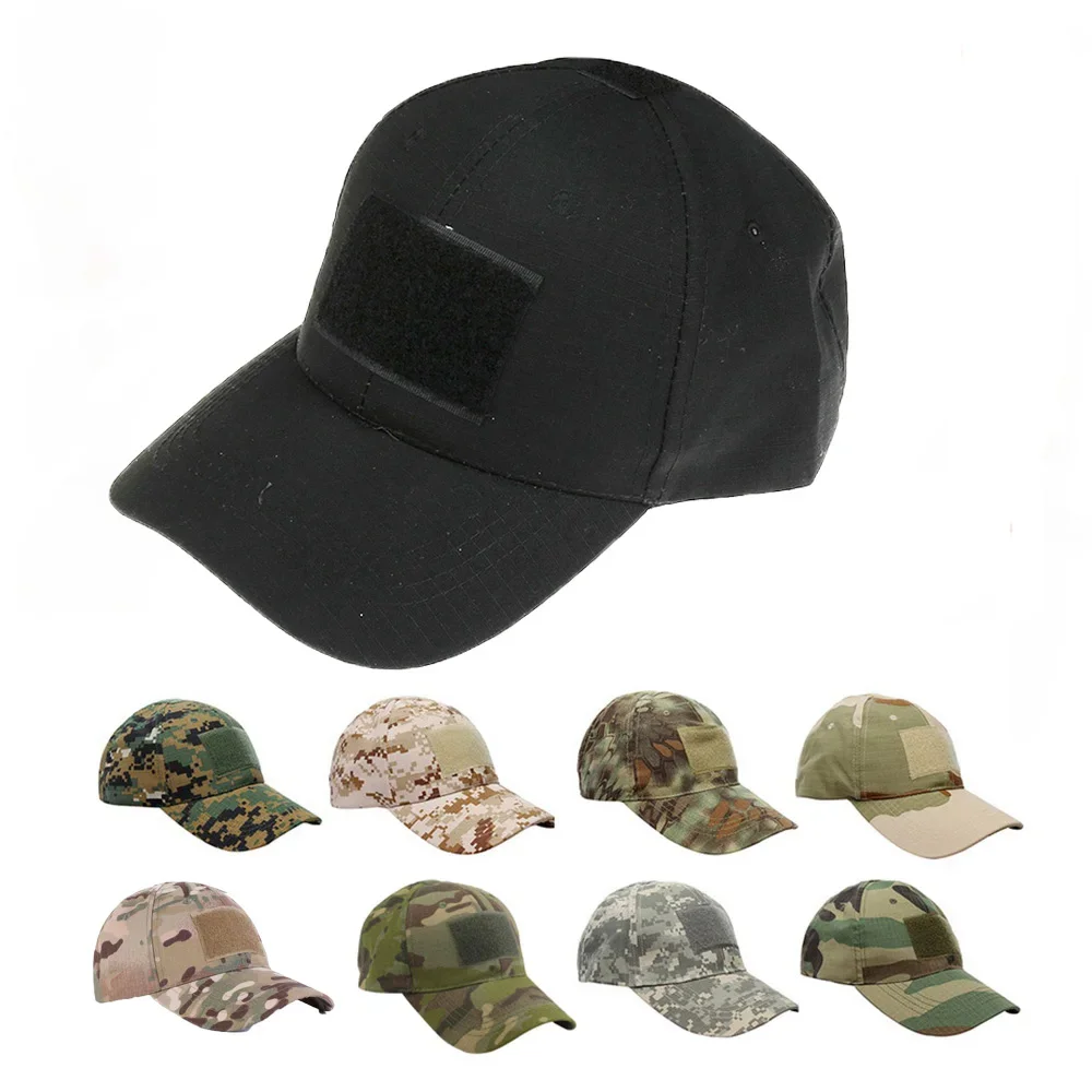 Gorra de béisbol de camuflaje táctico, gorras deportivas ajustables con Cierre trasero, gorra de camuflaje para exteriores, sombrero de caza de camuflaje para hombres y adultos - imagen 4